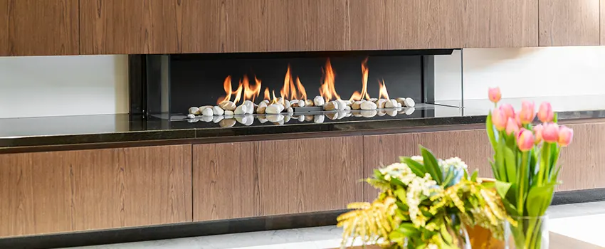 Double-height Fireplace Design Refurbishment in Pico Rivera, California